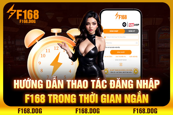 Hướng dẫn thao tác đăng nhập F168 trong thời gian ngắn